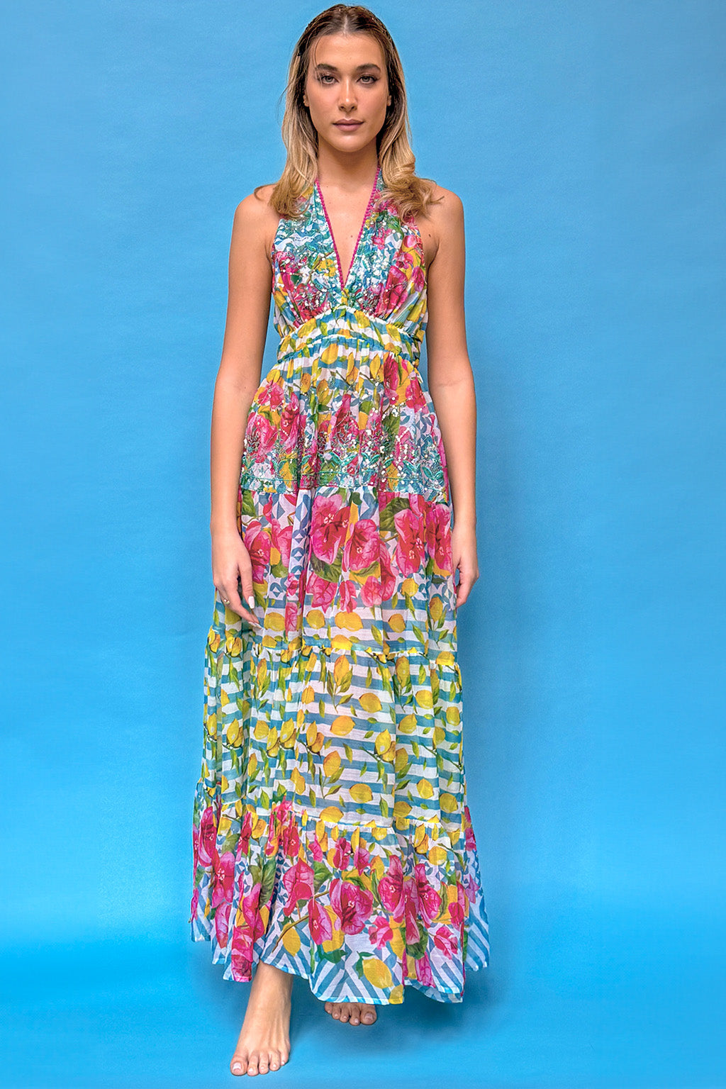 Donna Vestiti Antica Sartoria Abito Lungo Con Schiena Scoperta