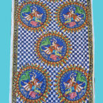 Antica Sartoria Positano By Giacomo Cinque Foulard LEONI AL SOLE Colore BLU Taglia ONE SIZE