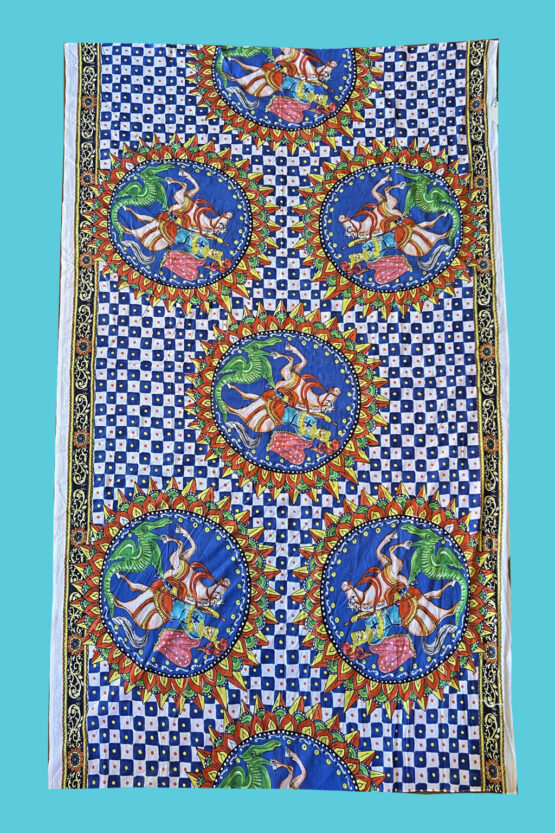 Antica Sartoria Positano By Giacomo Cinque Foulard LEONI AL SOLE Colore BLU Taglia ONE SIZE