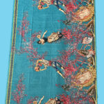 Antica Sartoria Positano By Giacomo Cinque Foulard LEONI AL SOLE Colore TURCHESE Taglia ONE SIZE