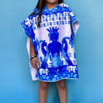 Antica Sartoria Positano By Giacomo Cinque PONCHO BAMBINA Colore BLU Taglia ONE SIZE