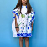 Antica Sartoria Positano By Giacomo Cinque PONCHO BAMBINA Colore CELESTE Taglia ONE SIZE