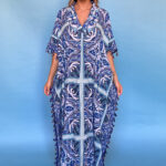 Antica Sartoria Positano By Giacomo Cinque PONCHO DONNA Colore BLU Taglia ONE SIZE