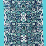 Antica Sartoria Positano By Giacomo Cinque Foulard LEONI AL SOLE Colore BLU Taglia ONE SIZE