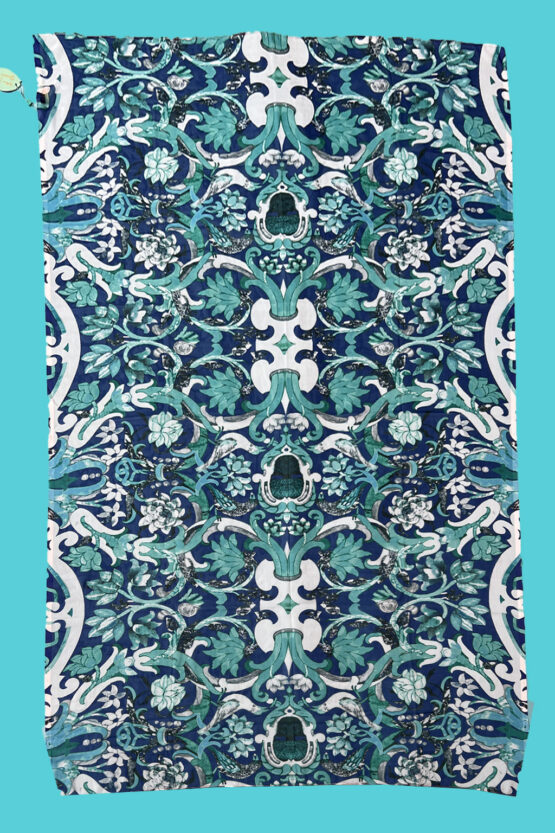 Antica Sartoria Positano By Giacomo Cinque Foulard LEONI AL SOLE Colore BLU Taglia ONE SIZE